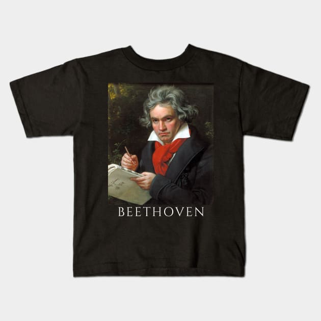 beethoven Kids T-Shirt by lukelux